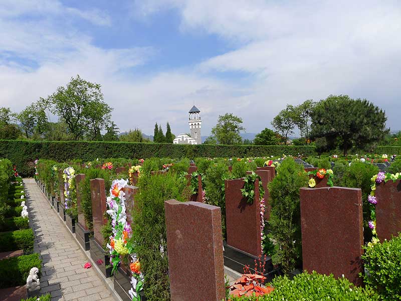 天寿陵园墓区图片