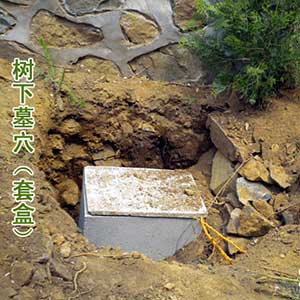 单穴墓园-水泥套盒 墓穴